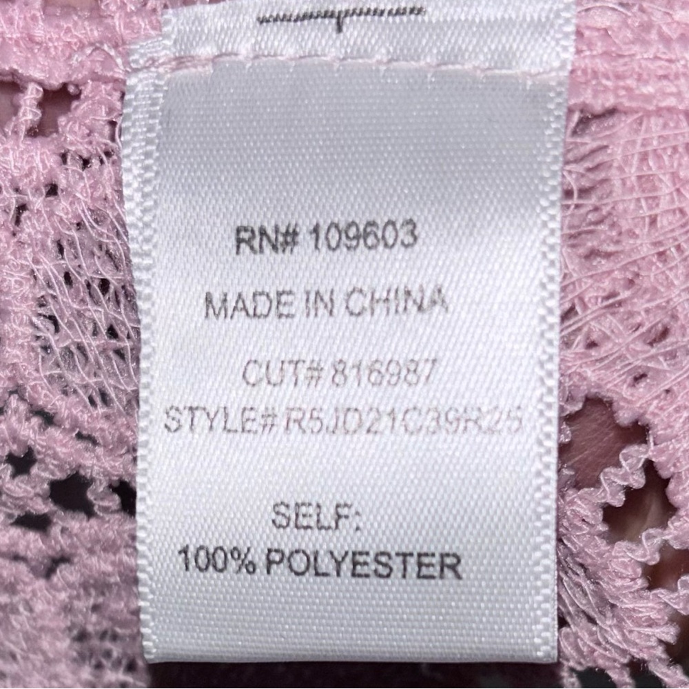 Rabbit Rabbit Rabbit Delicate Pink Lace Blouse - Picture 15 of 15